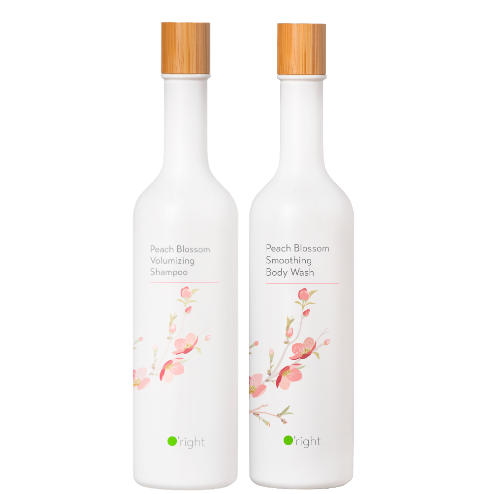 Комплект «Цветок персика» O'right Duo Peach Blossom: шампунь и гель для душа